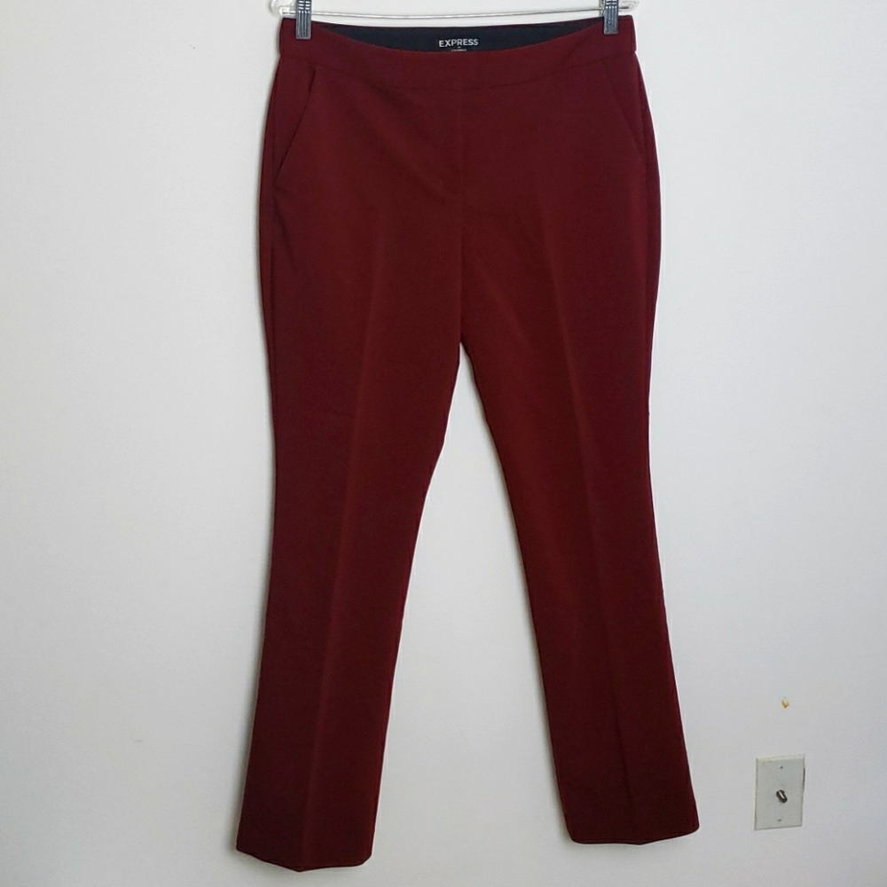 Express Columnist Dark Red Pant